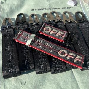 Off-White Mini Industrial Belt Apple Watch Strap/Band NO HOLES